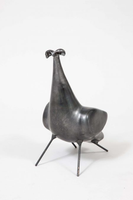 Georges Jouve ceramic and metal sculpture