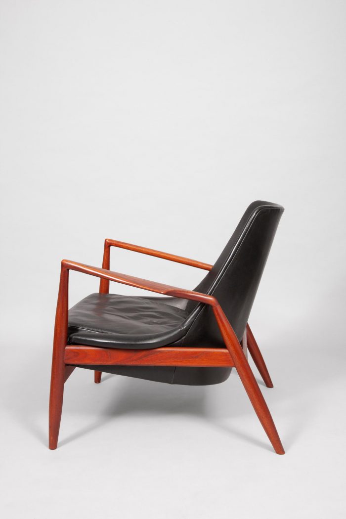 IB Kofod Larsen, chair and stool, Denmark/Sweden, 1955