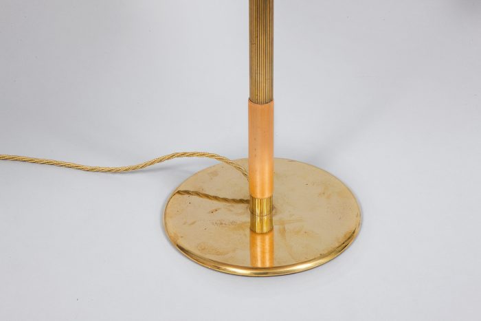 Paavo Tynell table lamp brass wood straw