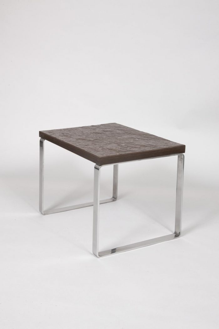 Hans Wegner steel and slate table